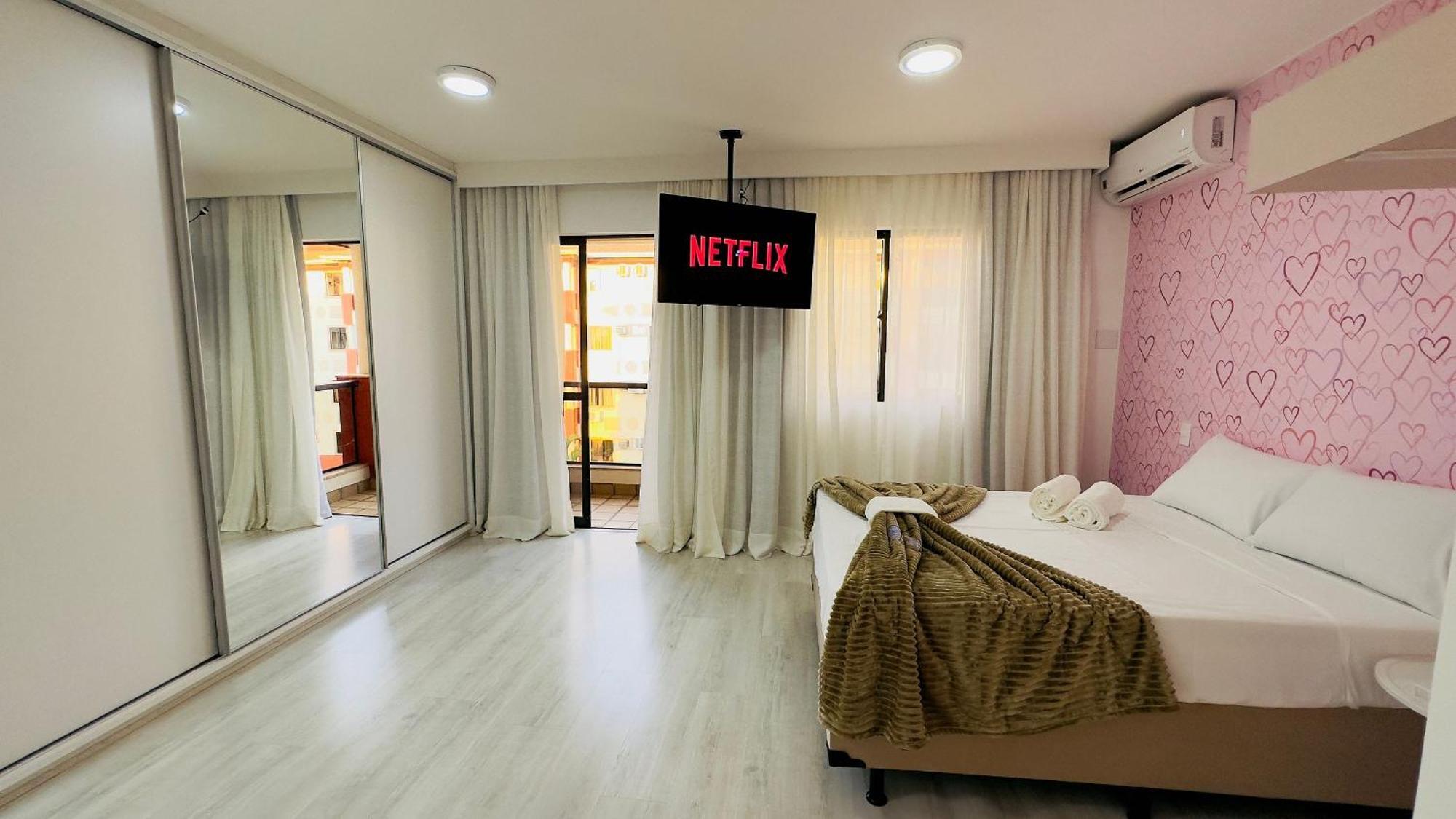 Apartamento Flat Rosa Encantador Vista *
